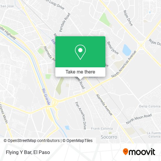 Flying Y Bar map