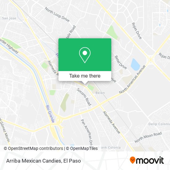 Arriba Mexican Candies map