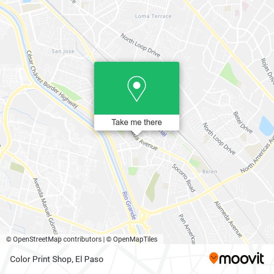 Color Print Shop map