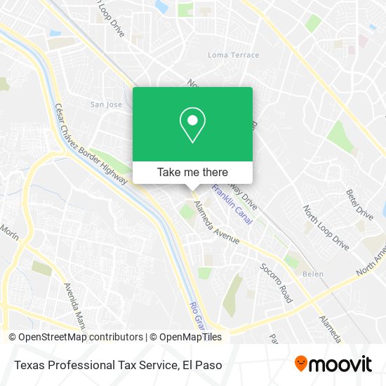 Texas Professional Tax Service map