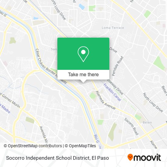 Socorro Independent School District map