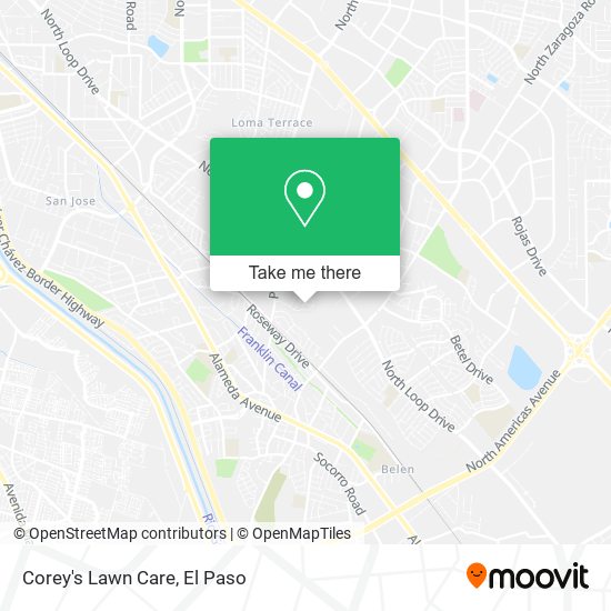 Mapa de Corey's Lawn Care