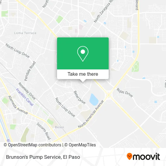 Brunson's Pump Service map