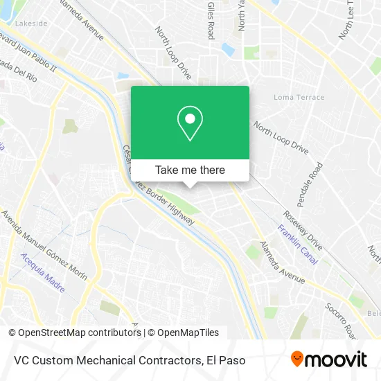 VC Custom Mechanical Contractors map