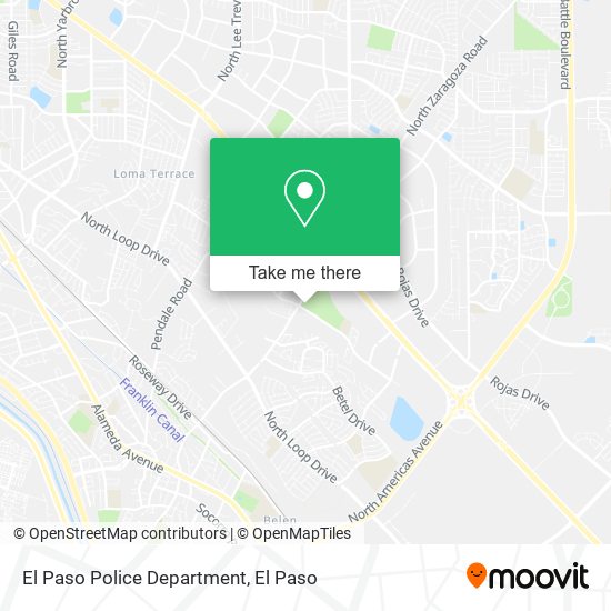 El Paso Police Department map