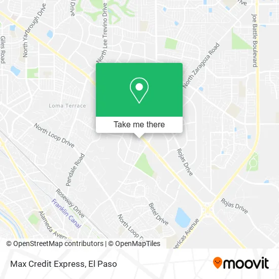 Max Credit Express map