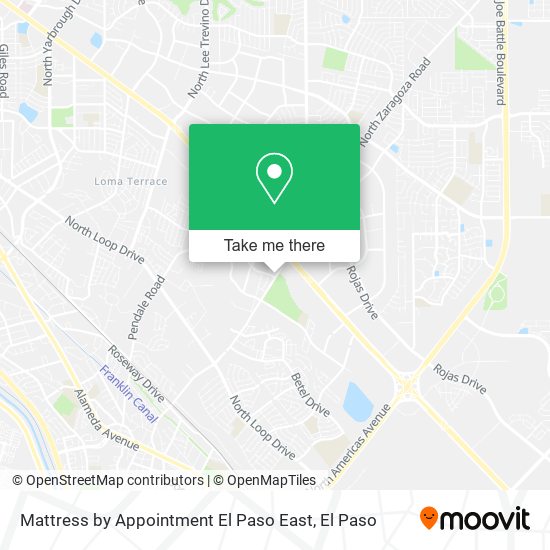 Mapa de Mattress by Appointment El Paso East