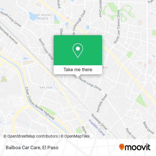 Balboa Car Care map