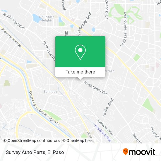 Survey Auto Parts map