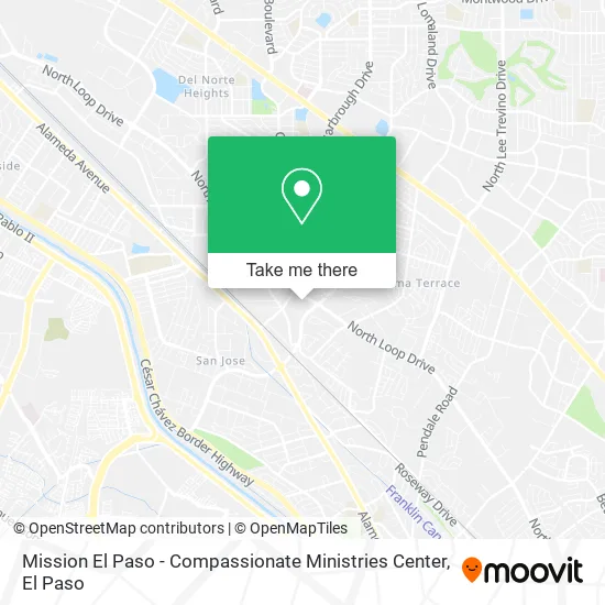 Mission El Paso - Compassionate Ministries Center map