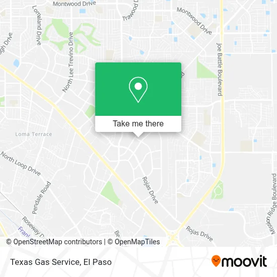 Texas Gas Service map