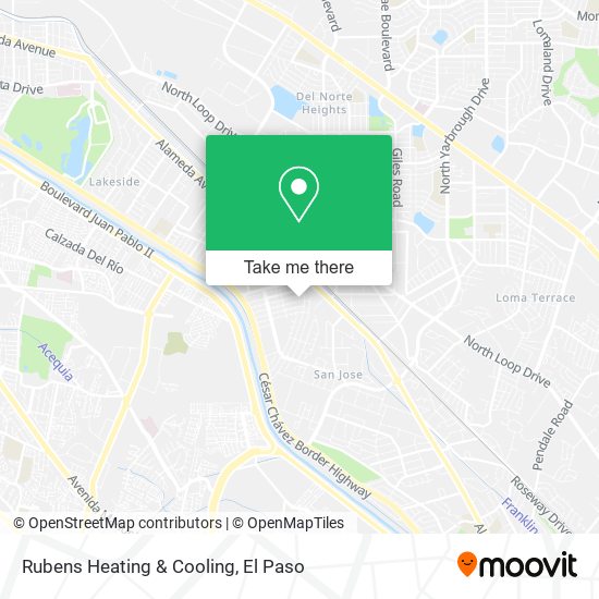 Mapa de Rubens Heating & Cooling