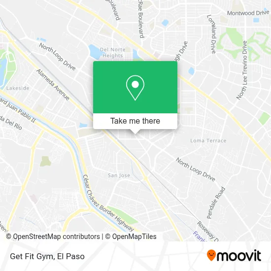 Get Fit Gym map