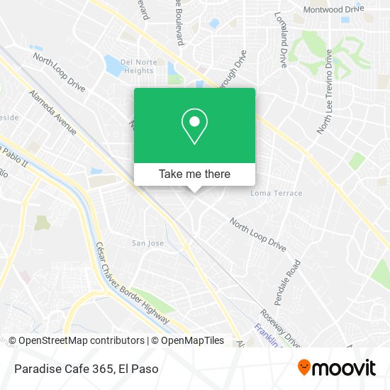 Paradise Cafe 365 map
