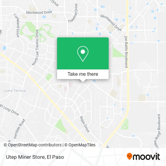 Utep Miner Store map