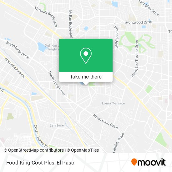 Food King Cost Plus map