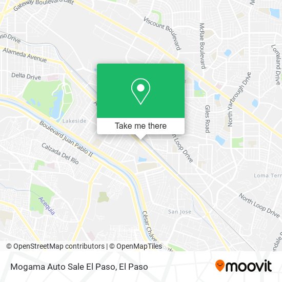 Mogama Auto Sale El Paso map