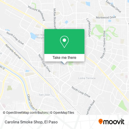 Mapa de Carolina Smoke Shop