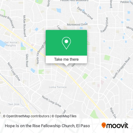 Hope Is on the Rise Fellowship Church map