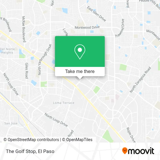 The Golf Stop map