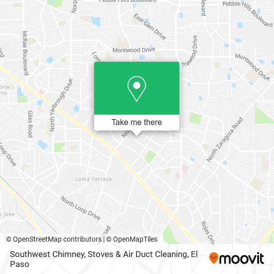 Southwest Chimney, Stoves & Air Duct Cleaning map