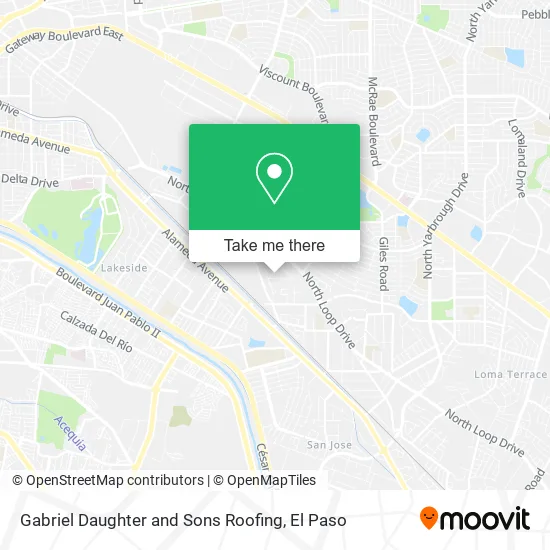 Gabriel Daughter and Sons Roofing map