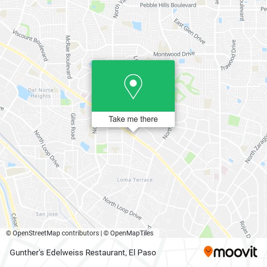 Mapa de Gunther's Edelweiss Restaurant