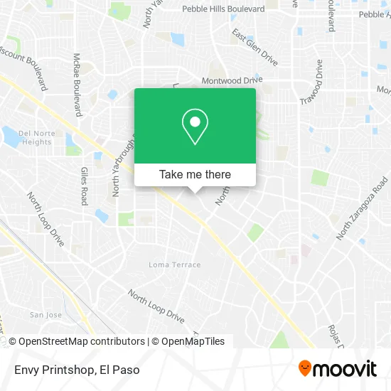 Mapa de Envy Printshop