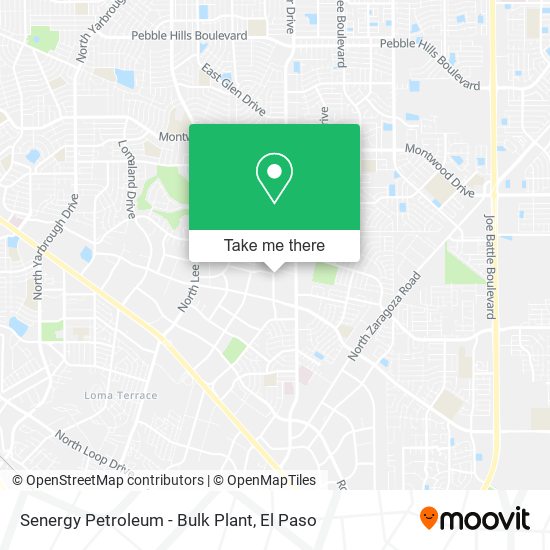 Senergy Petroleum - Bulk Plant map