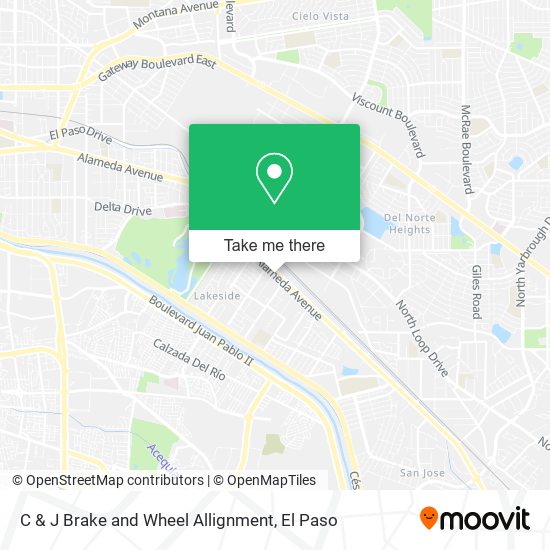 Mapa de C & J Brake and Wheel Allignment