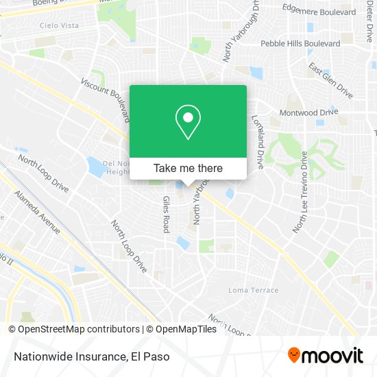 Mapa de Nationwide Insurance