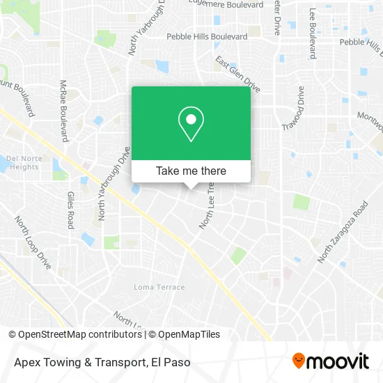 Apex Towing & Transport map