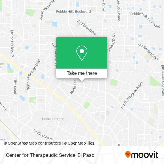 Mapa de Center for Therapeudic Service