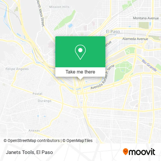Janets Tools map
