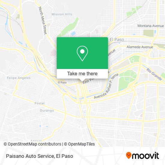 Paisano Auto Service map