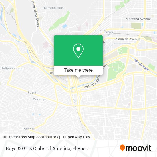 Mapa de Boys & Girls Clubs of America