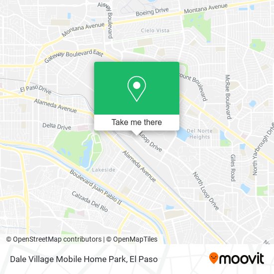Dale Village Mobile Home Park map