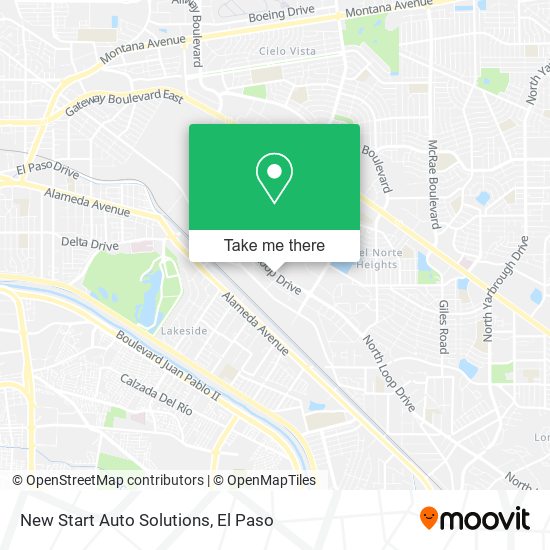 Mapa de New Start Auto Solutions