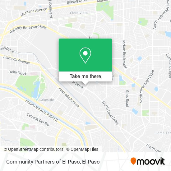 Community Partners of El Paso map