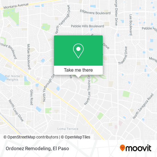 Ordonez Remodeling map