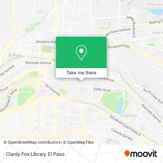 Clardy Fox Library map
