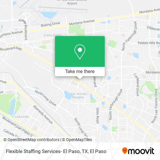 Mapa de Flexible Staffing Services- El Paso, TX