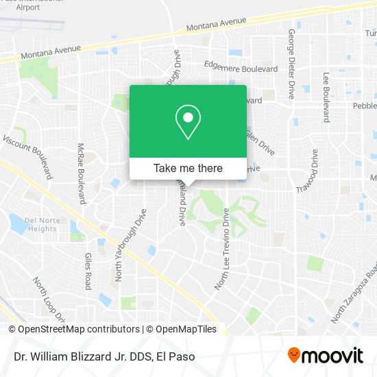 Dr. William Blizzard Jr. DDS map