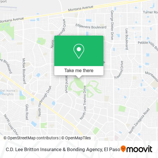C.D. Lee Britton Insurance & Bonding Agency map