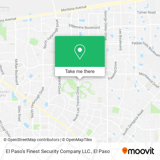 El Paso's Finest Security Company LLC. map