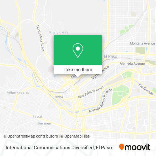 International Communications Diversified map