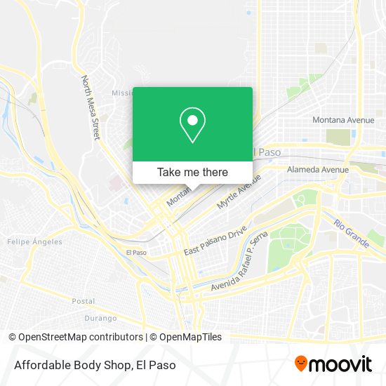 Mapa de Affordable Body Shop