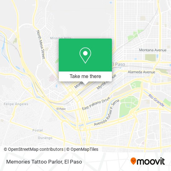 Memories Tattoo Parlor map