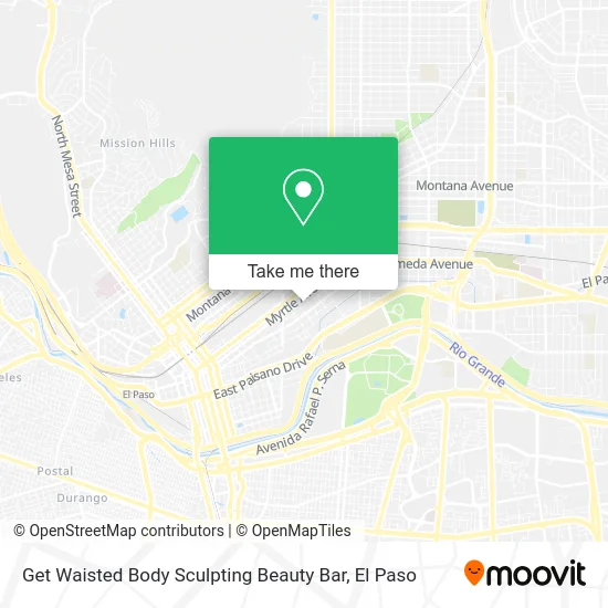 Get Waisted Body Sculpting Beauty Bar map