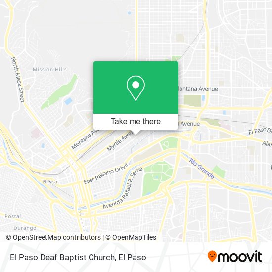 El Paso Deaf Baptist Church map